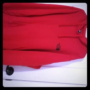 North face hoodie red